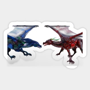 Dragon Face Off Sticker